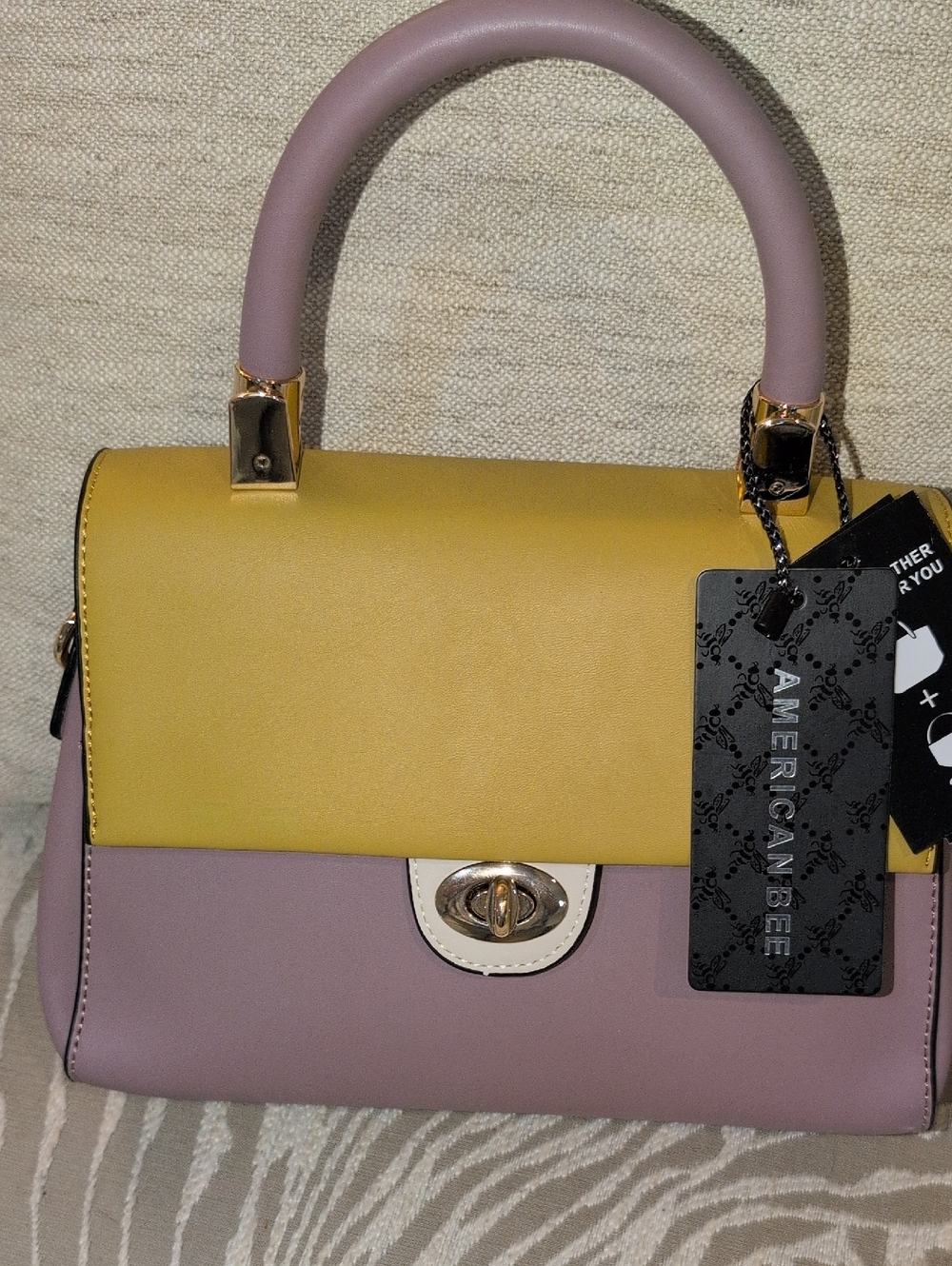 American Bee Top-Handle Satchel W Crossbody And Wallet! NWT